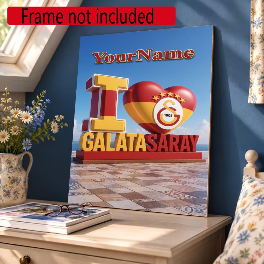 Galatasaray Customize Text Diamond Painting Round Diamond Mosaic Suitable For Beginners Diamond Painting Rhinestones Gift Frameless