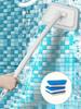 1 Set Detachable Long Handle Brush & 3 Sponge Multi-Purpose Bathroom Wall Brush, Suitable For Home & Kitchen, Household Cleaning Product, Detachable