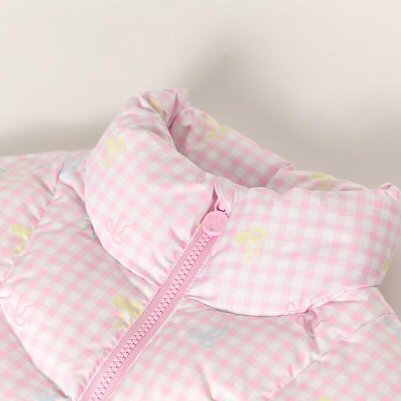 DEESHA Girls' Plaid Down Jacket
