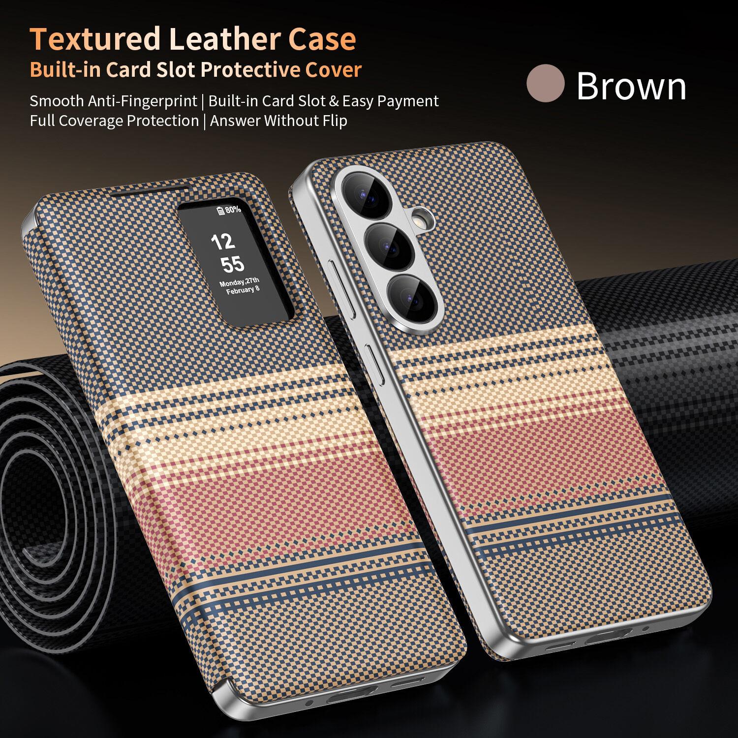 

Flip Case for Samsung Galaxy A16 A17 A36 A37 A57 A55 A56 5G with Smart LED View Window & Card Holder, Shockproof Anti-Scratch Phone Bumpers Galaxy A36 5G