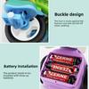 Triciclo Elettrico Giocattolo con Funzione Musicale, Moto Colorata Luminosa per Regalo ai Bambini