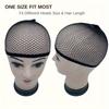 4Pcs Elastic Mesh Wig Caps for Adults, Unisex High-Strength Durable Closed Wig Net