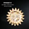 Medieval Vintage Sun Smiley Brooch Baroque Clothing Accessories Sunflower Corsage