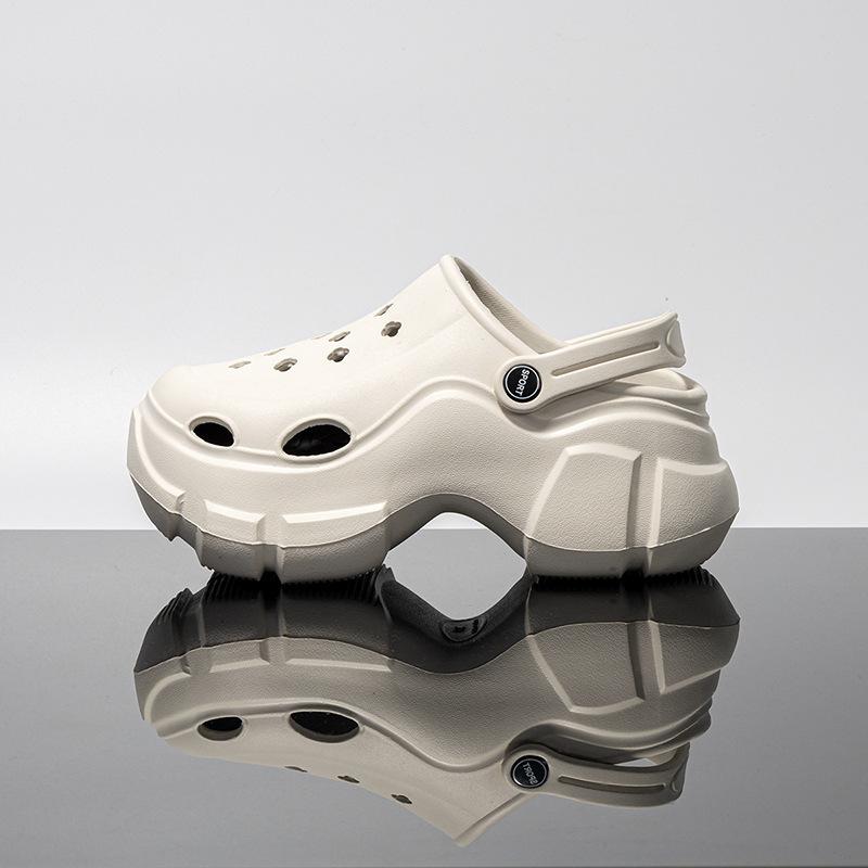 Height increase 5cm Internet celebrity explosion summer hole shoes EVA soft sole street fashion outer wear women's bag head beach sandals