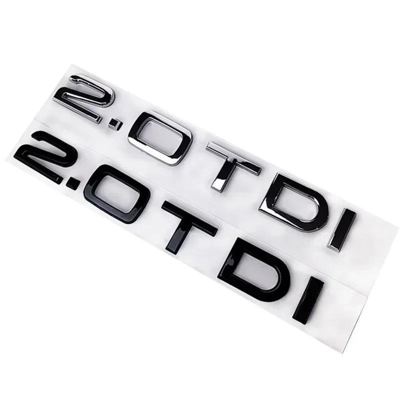 2026 Hot Sticker Decal for Audi A3 A4 A5 A6 Q3 Q5 Q7 S7 Chrome Black ABS Letters 2.0 TDI 3.0 TDI Rear Boot Trunk Logo Badge Emblem