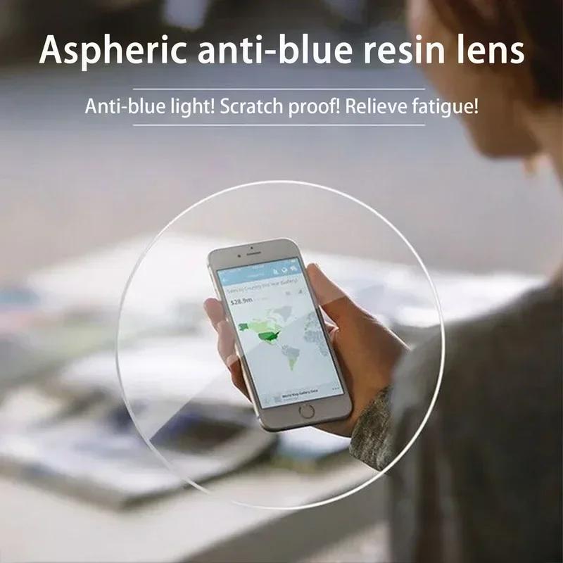 High Definition Anti Blue Light Presbyopia Glasses Ultra Light Square Men's Glasses Large Frame Double Beam Reading Glasses