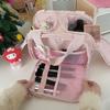 Large Double-Wide Fluffy Makeup & Toiletries Travel Bag for Women