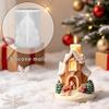 DIY Christmas Ornament Mold Multi-purpose Silicone Candle Wax Mold Easy Release Non-stick Epoxy Resin Plaster Mold Gift Making