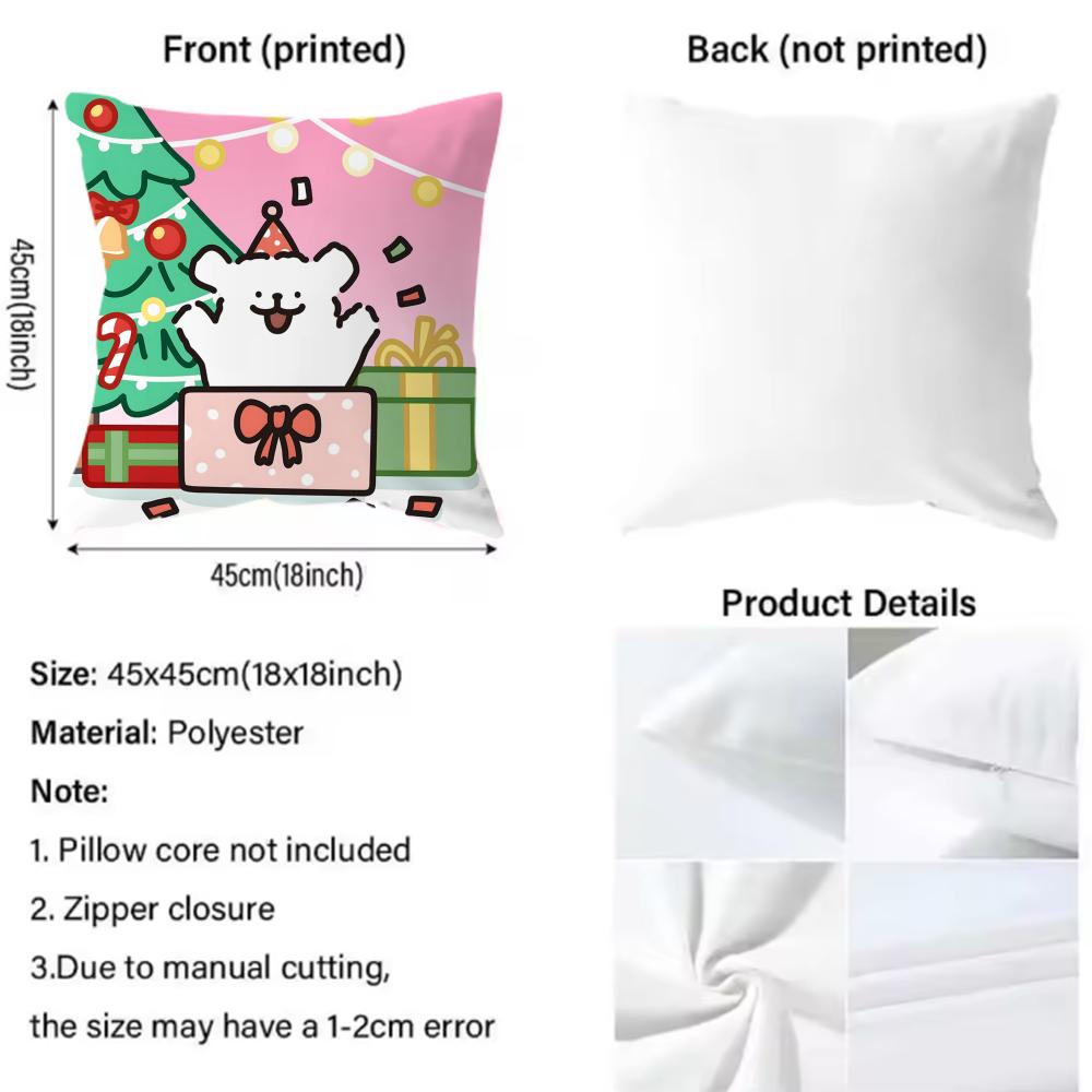 Cute L-Line P-Puppy Cushion Cover Comfortable Reversible Pillow Cover Ideal for Car Sofa Bedroom & Beyond