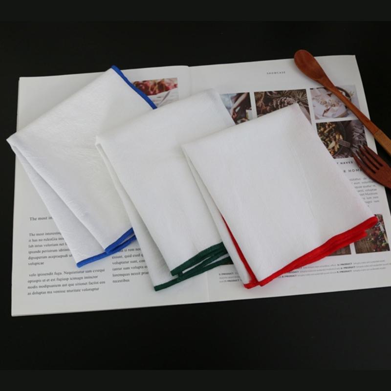 Set of 4 Cotton Dinner Napkins Cotton Cloth for Various Dining Occasion