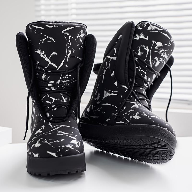 Herren Camouflage High-Top Stiefel Verdickte Weiche Kältefeste Warme Stiefel Outdoor Street Rutschfest Weihnachtsgeschenke Neu Winter Chic