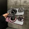Glitter Gradient Mirror Bracket Case for iPhone 15 14 13 16 Pro Max 12 11 X Xr Xs 8 7 Plus for Magsafe Ring Holder Plating Cover