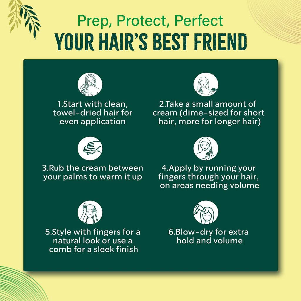 Styling Hair Cream Dandruff Protection with Lemon, Tea Tree, Almond Vatika Dabur 125 Ml