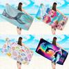 1pc Dolphin, Mermaid, Flamingo Pattern Ultra-fine Fiber Beach Towel, Quick Drying Absorbent Outdoor Swimming Beach Towel