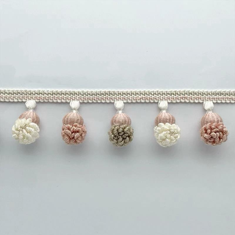 1/2/3M Tassel Fringe Lace Trim Ribbon Sofa Curtain Tablecloth Diy Decorative Pom Pom Ball Fringe Lace Edging Upholstery Crafts