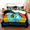 Fashion Cartoons Game Gamesolotl Axolochi Bedding Set Single Twin Full Queen King Size Bed Set Adult Kid Bedroom Home Textiles