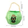 Halloween Basket Halloween Candy Basket With Handle Large Organizer Embroidered Holder Decor For Fall Home Party Easter Bathroom