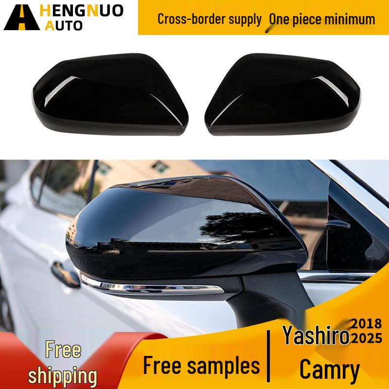 Glossy Black Rearview Mirror Shell for Toyota 18-25 8th Gen Camry