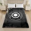 Red Hot Chili Peppers Print Flannel Blanket Cozy Lightweight Plush Throw Blanket For Bed Sofa Household Use