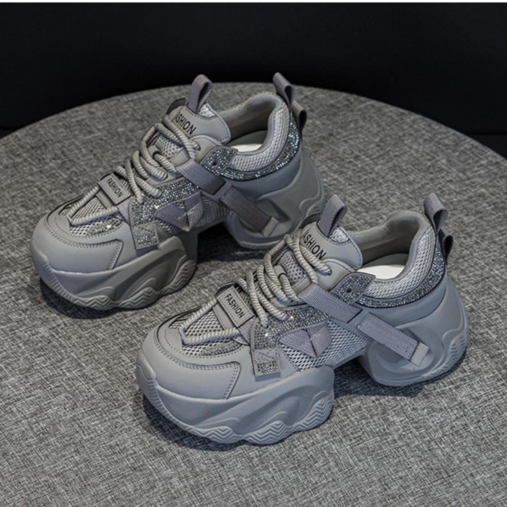 Platform Shoes Women's Casual Shoes 2025 Summer Mesh Breathable Women's Shoe Versatile Sports Leisure Shoes Women Sneakers