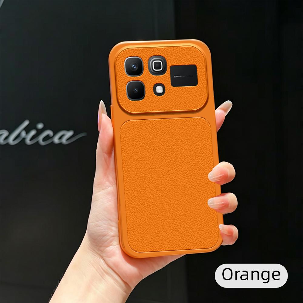 For Infinix Note 60 Pro Case Infinix Note60 Cover Infinix Note60 Ultra Leather Case Luxury Lens Protect Matte leather Back Cover