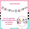 Sock Hop Rock and Roll Banner Garland, 50s Party Decorations, 1950s Theme I Love the 50s Music Themed Birthday Party Supplies Hanging Decors