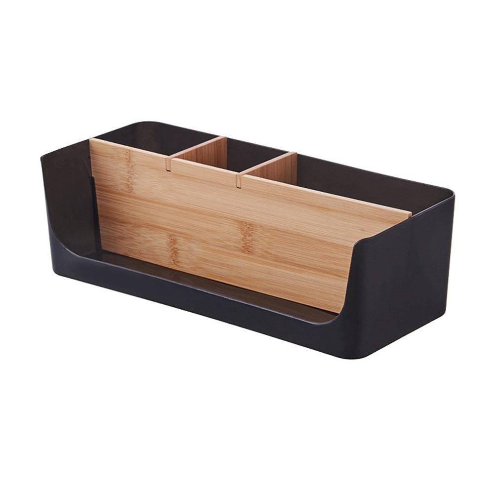 Durable 4/5 Grids Remote Controller Storage Box Cosmetic Storage Plastic Desktop Storage Box Multifunction Living Room Organizer
