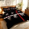 Rammstein Bettwäsche Steppbett Set Bettbezug Kissenbezug Heimdekoration Geburtstagsgeschenk (1 Bettbezug + 2 Kissenbezüge, ohne Füllung)