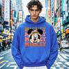 Disney Parent-child Set, Children's Animal Kingdom Mickey Mouse Head Printed Men's Hoodie, Casual Sportswear, Loose Top