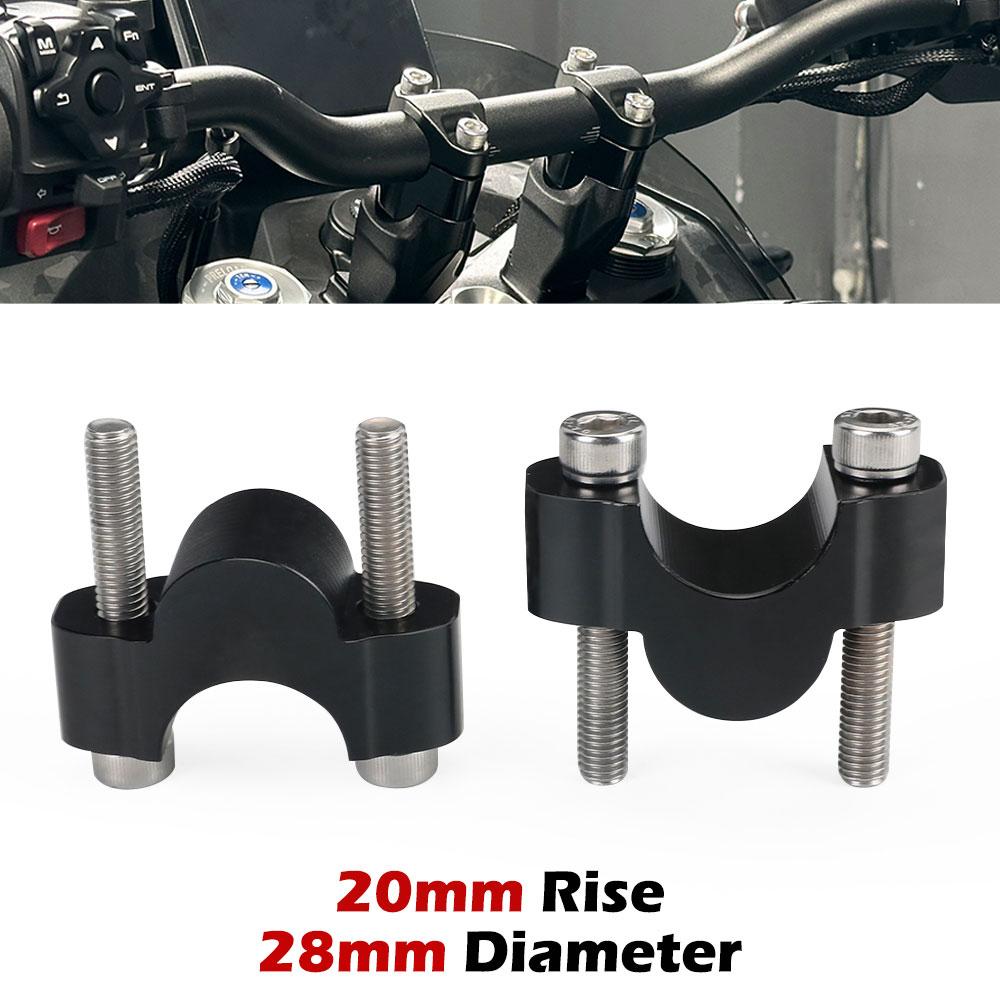 2024 MT450 28mm Handlebar Riser For CFMOTO 450MT 800MT MT 800 MT-X CF MOTO -2025 20mm Rise Handle Bar Adapter Heighten Block A pair Riser