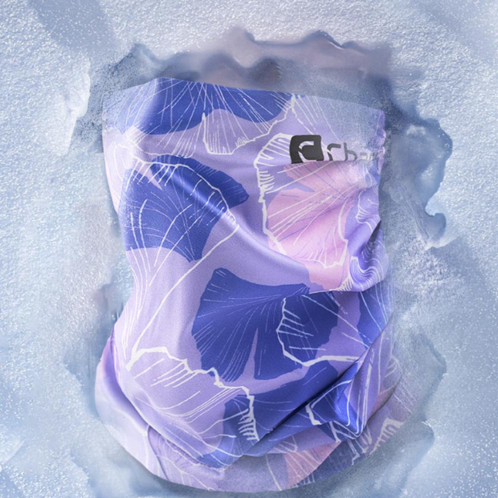 Natural Scene Riding Mask Ice Silk Sun Protection Face Cover Hair Band Sunscreen Face Mask Fishing