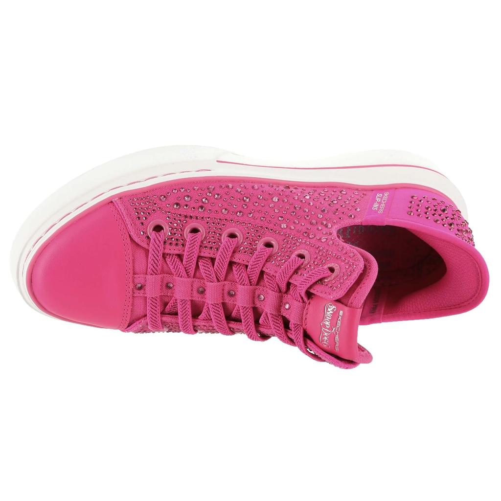 Skechers Snoop Dogg Snoop One Rhinestone 186005 Canvas Sneakers Snoop Size Size Slip-Ins Women's Hands-Free One-Rhinestone Pink, 24.5cm (US 7.5)