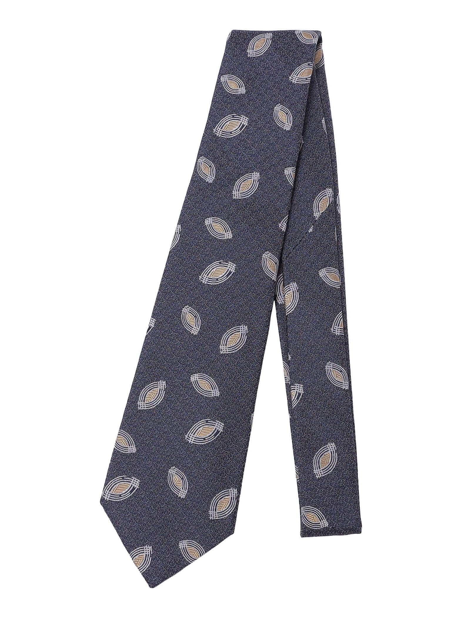 [Ships] Yasura Ellipse Small Pattern Necktie for Men 118232813 Navy ONE SIZE