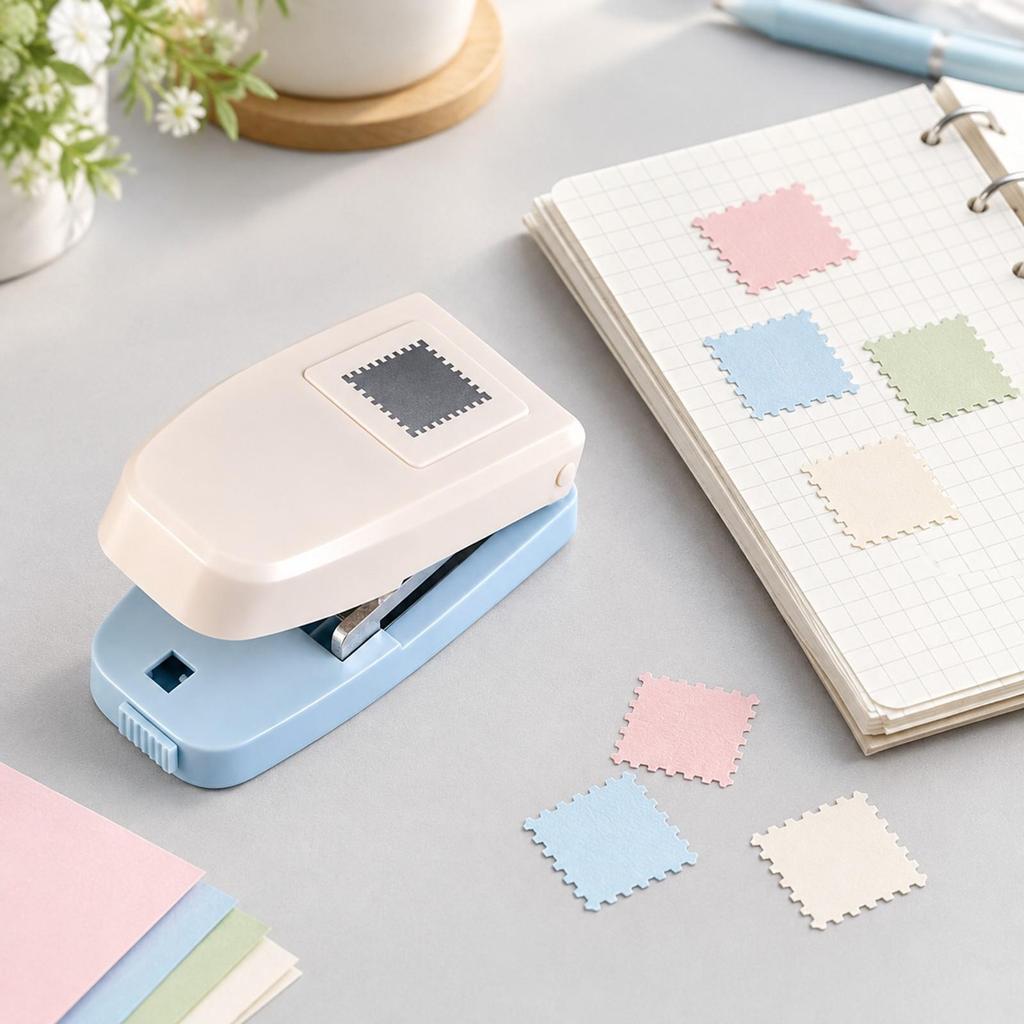 StampShape Paper Punch with Perforated Edges Decorative Stamp Shaped Versatile for Card
