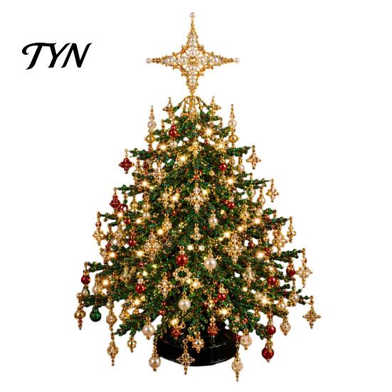 Kit per Lavoretti Albero di Natale Kit con Perline Fai da Te Set Festivo in Cristallo Sintetico per Creare Decorazioni da Scrivania Festive per Adulti Principianti, Decorazione Fatta a Mano da Tavolo