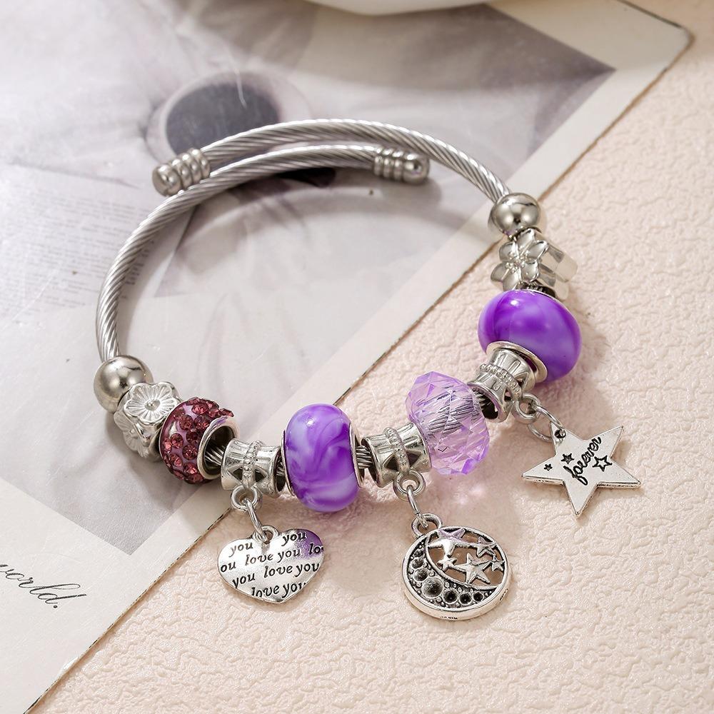 Beaded Bracelet Multi Element Titanium Steel Fashion Jewelry Trendy Accessories for Women