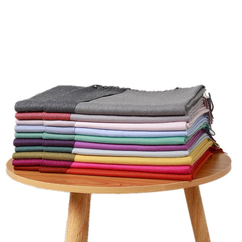 Women's Double-sided Wool Cashmere Scarf Shawl: New High-end Autumn/Winter 2026 Style
