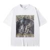 Alpha auf der Straße Kätzchen im Bett Lustiges Werwolf Meme T-Shirt Herren Damen Lässig Übergroß Streetwear Männliche Mode T-Shirt