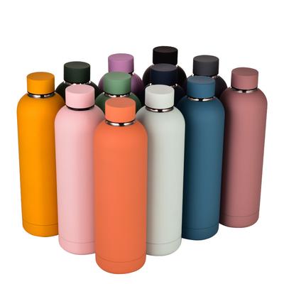750Ml Double-Layer 304 Stainless Steel Thermos Cup Water Bottle Large-Capacity Outdoor Sports Matte Water Cup