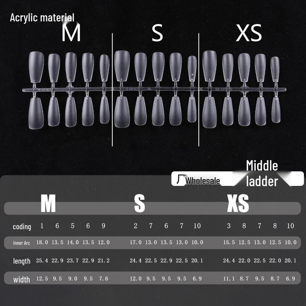 Clear Nail Tips - Almond, Oval, Stiletto, Round Shapes - European & American Popular Series