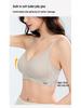 Breathable Soft Support Bra for Small Breasts - No Underwire, with Side Gathering and Jelly Strips for Lift
