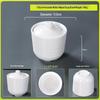 Pinmoya White Melamine Restaurant Stewing Pots & Soup Bowls