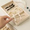 5 Pack Luxury Fabric Jewelry Display Trays for Home & Store Soft-Durable Multi-Jewelry Holder Ring/Earring/Necklace Storage Box