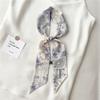 Fashion Skinny Scarf Women Luxury Letter Printing Tie Bag Handle Ribbon Hair Band Women's Headscarf New Lady Design Silk Scarves