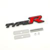 3D Metal Black Red Letters Type R Logo Car Front Grille Badge Emblem for Honda Accord Civic Type R Auto Accessories QV0