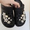 Rhinestone Metal Shoe Flower Ornaments: DIY Detachable Accessories for Slippers and Sandals