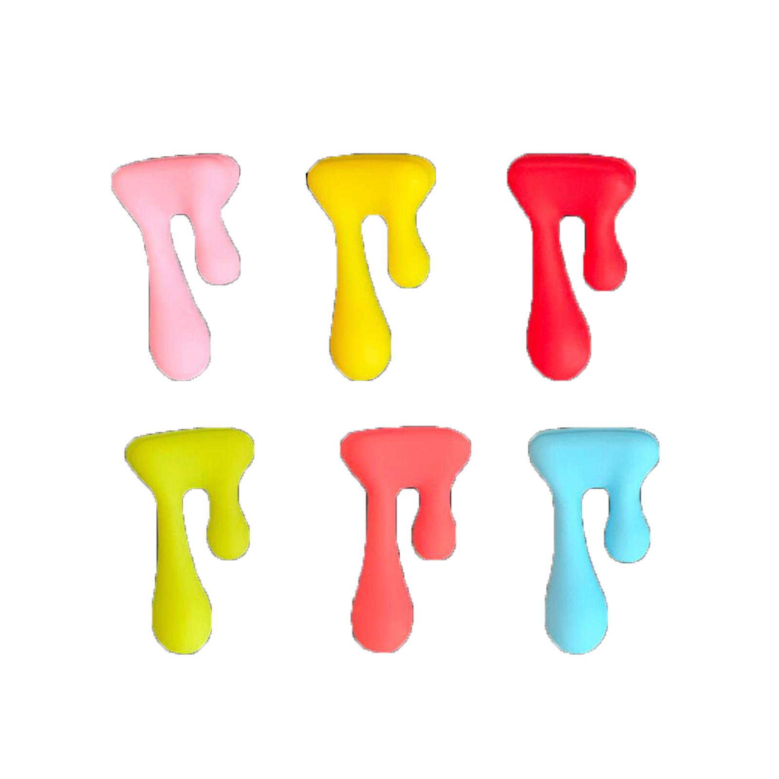 

Glass Recognizer Creative Silica Gel Label Red Wine Cup And Rea Cup Pendant 6PC