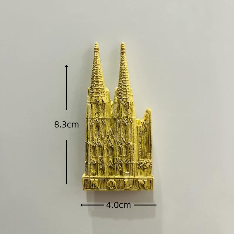 France United Kingdom Netherlands Portugal Italy Resin Fridge Magnet Stickers Travel Souvenir Gift Landscape Refrigerator Magnet Home Kitchen Decor