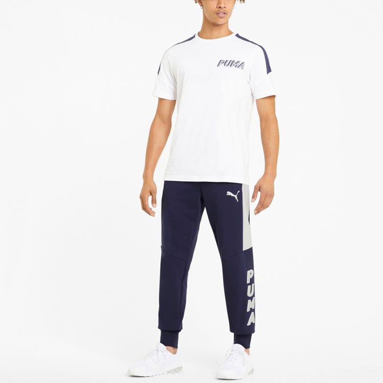 Puma Knitted Sweatpants Men's Tweed Blue Moderate Sweatpants 588678-06