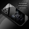 Lion eye pattern glass phone case for iPhone 17 16 15 14 13 12 11pro plus max shockproof and anti drop back cover